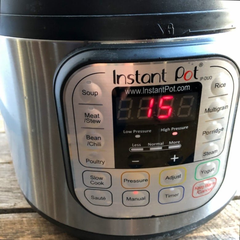 The front of an Instant Pot