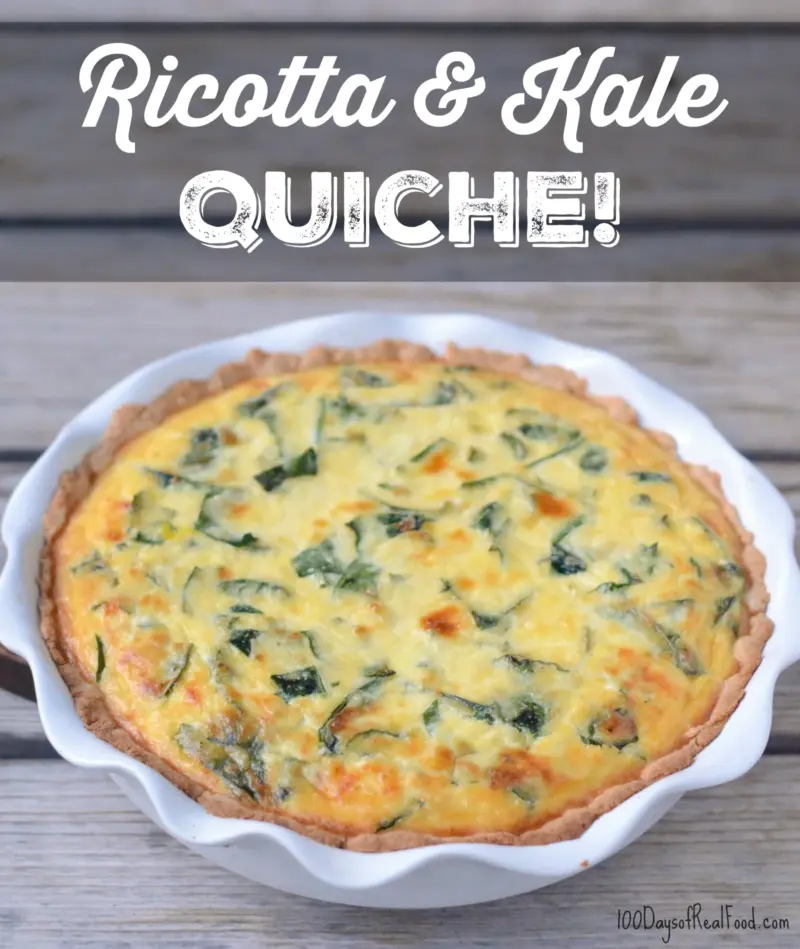 Ricotta Quiche With Kale