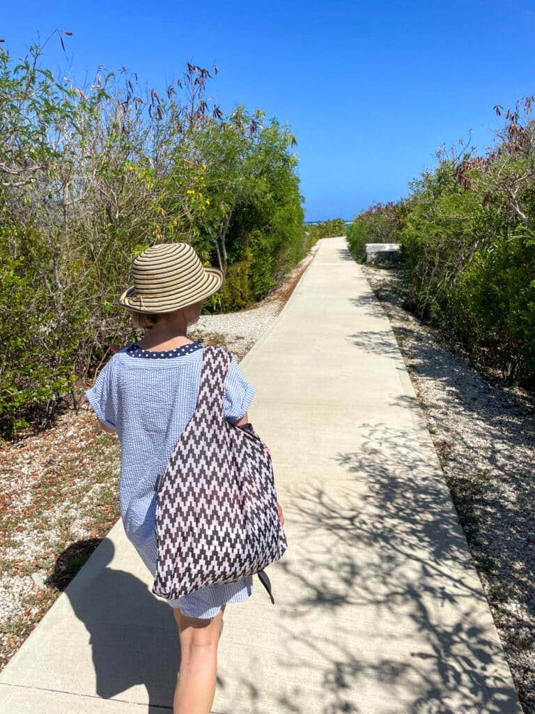 Woman walking in the Grand Cayman's East End