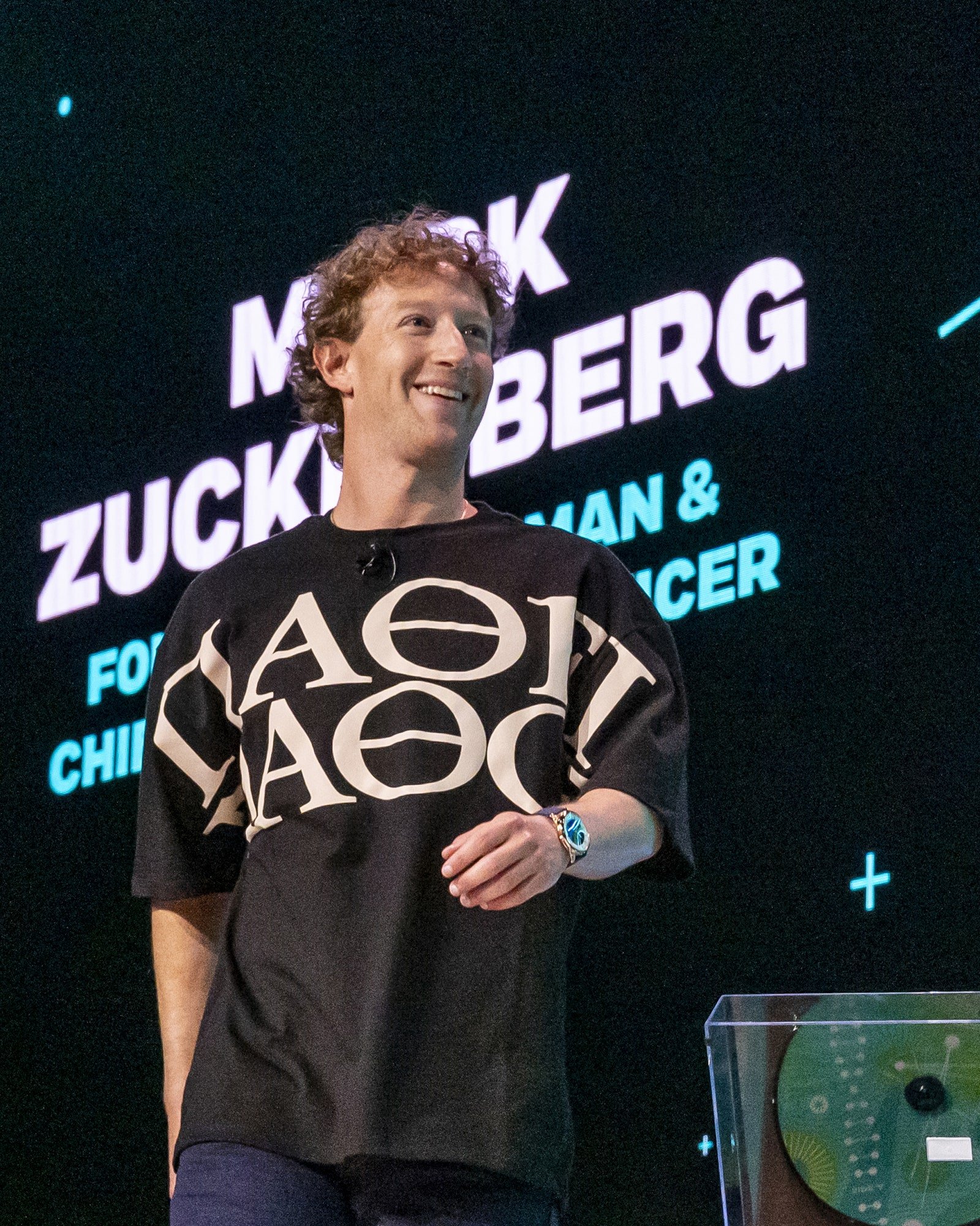 Mark Zuckerberg chief executive officer of Meta Platforms Inc. during the Acquired LIVE event