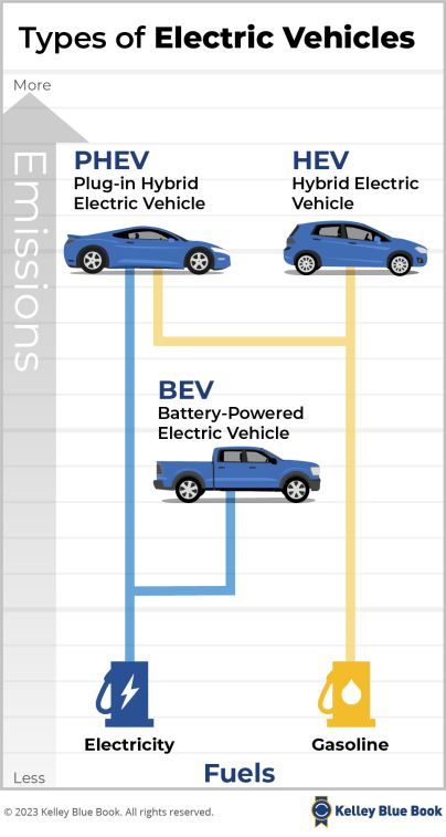 Types of EVs.