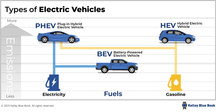 Types of EVs.