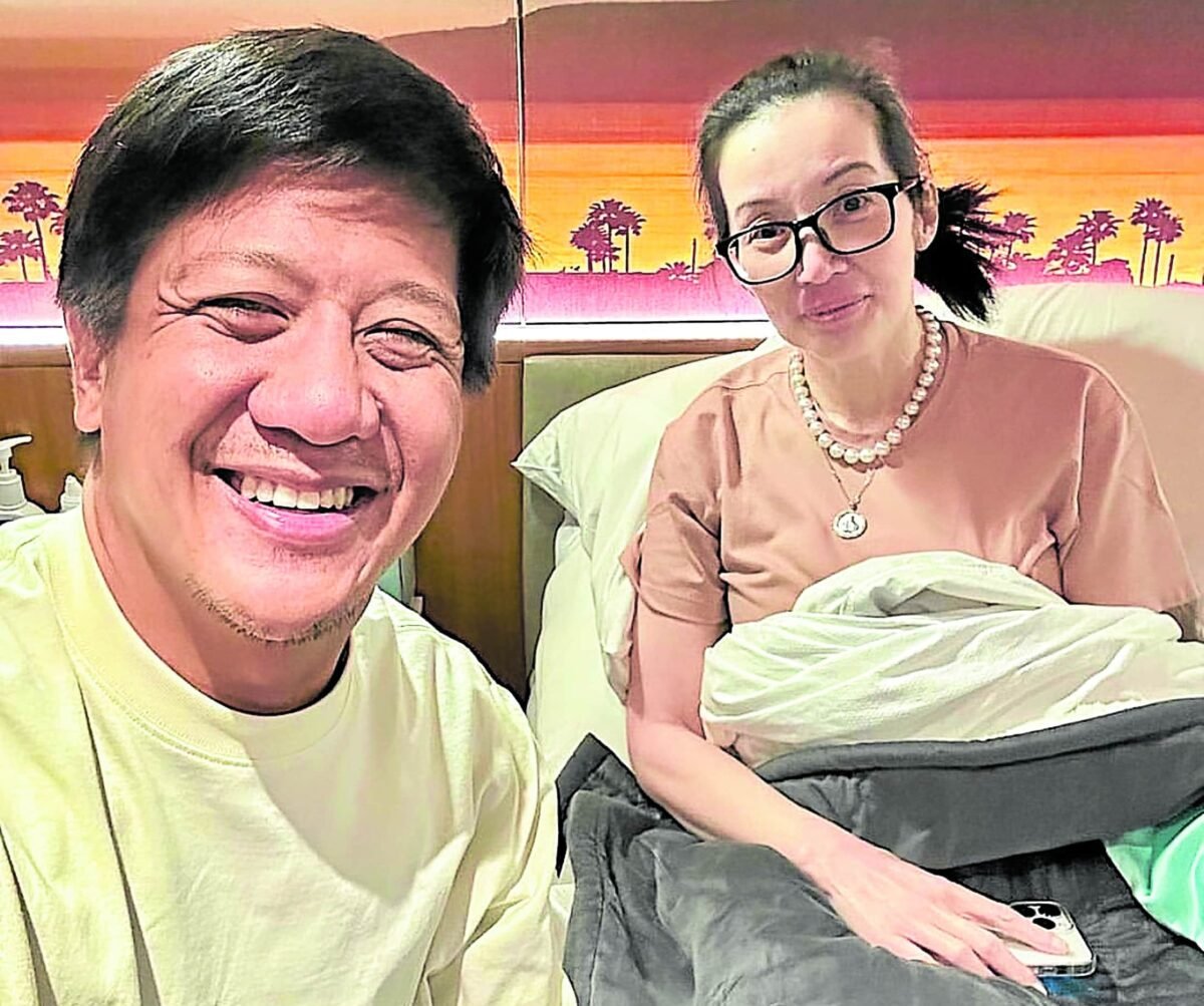 Marc Leviste (left) and Kris Aquino