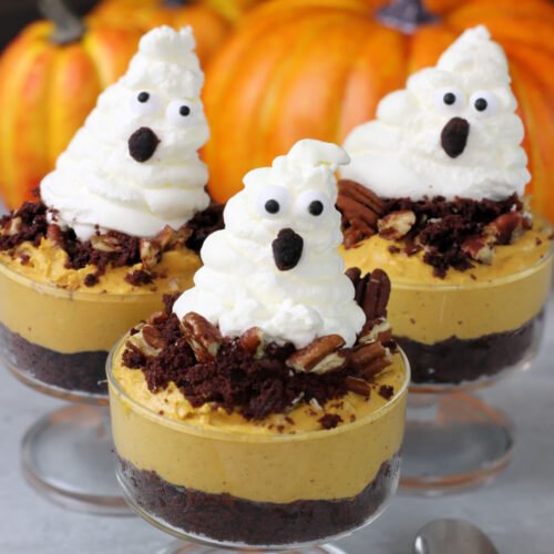 1728155290 931 Ghostly Pumpkin Spice Mousse Cups