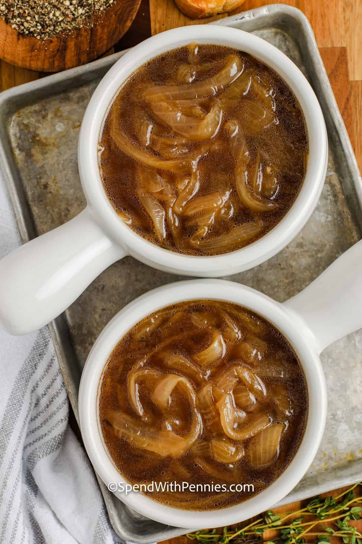 French Onion Soup before cooking